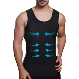 Mens Slimming Body Shaper Vest, Gynecomastia Compression Shirts, Tummy Control Undershirts - Change in Seconds Fabric Menswear body shaper compression Basketball Dress