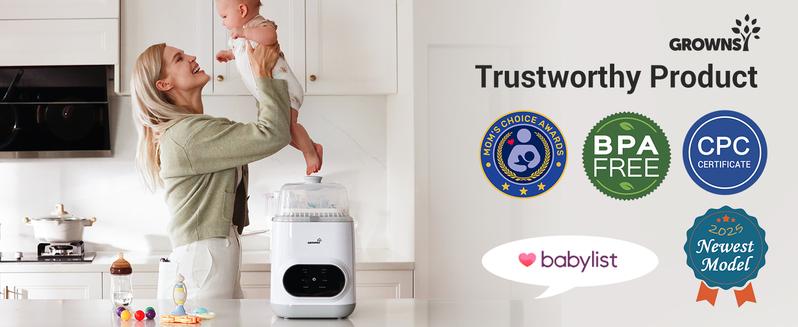 Bottle Washer Pro - All-in-One Machine for Easy Cleaning - Sterilizer & Dryer for Baby Bottles, Pump Parts & Sippy Cups