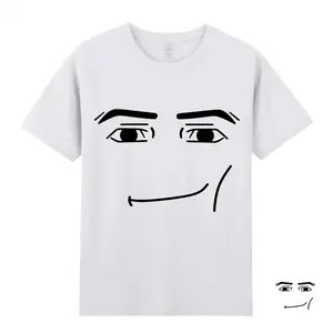 Kids' Man Face Meme T-Shirt, Ultra-Soft Comfortable Tee for Boys & Girls, Trendy Versatile Casual Wear, Perfect Gift for Young Gamers