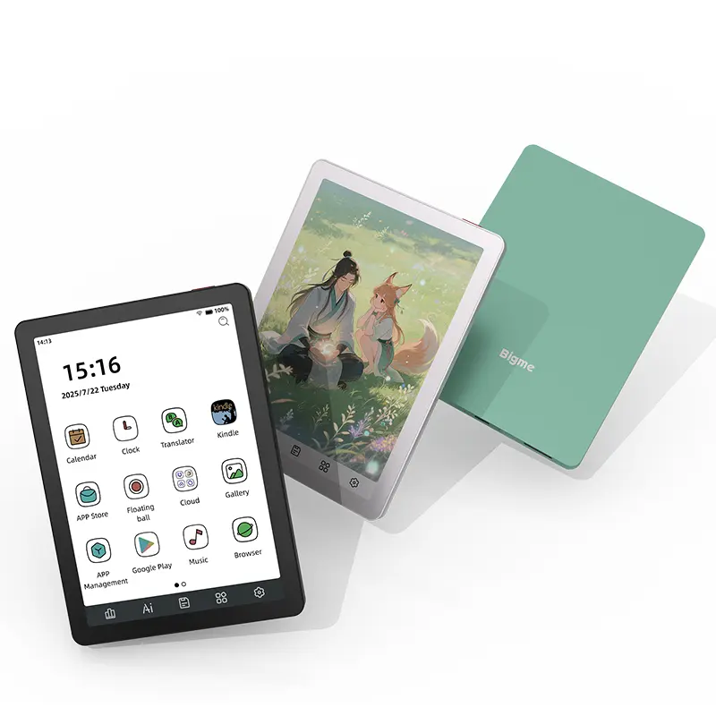 Bigme B6 Color eReader, mini reader, cute eReader, Color Eink display, ebook,Android 14 Google Play, Eyefriendly,kaleido 3, no glare,Bluetooth | Audiobooks,  free case,300 PPI,4+64GB+2TB TF Card slot, kindle, libby,manga Warm/Cold Light, Portable Ereader