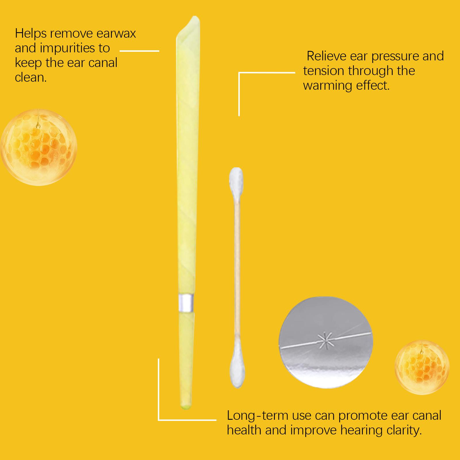 OUHOE Propolis Ear Candles – 10PCS Natural Beeswax Plug Candles for Ear Care, Relaxation & Stress Relief, Professional Spa-Grade Collection