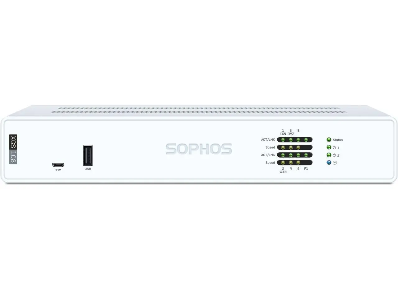 Sophos XGS 108 Network Security/Firewall Appliance - 3 Year Standard Protection - 6 Port - 2.5GBase-T, 1000Base-X - 2.5 Gigabit Ethernet - 12.21 Gbit/s Firewall Throughput - TLS - 6 x RJ-45