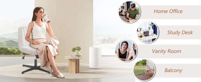 【Valentine's Day Gifts】Sweet Furniture Criss Cross Chair - Armless Desk Chair No Wheels Cross Legged Office Chair Wide Swivel Home Office Desk Chairs,Christmas Present Gift Enhanced Seat Cushion