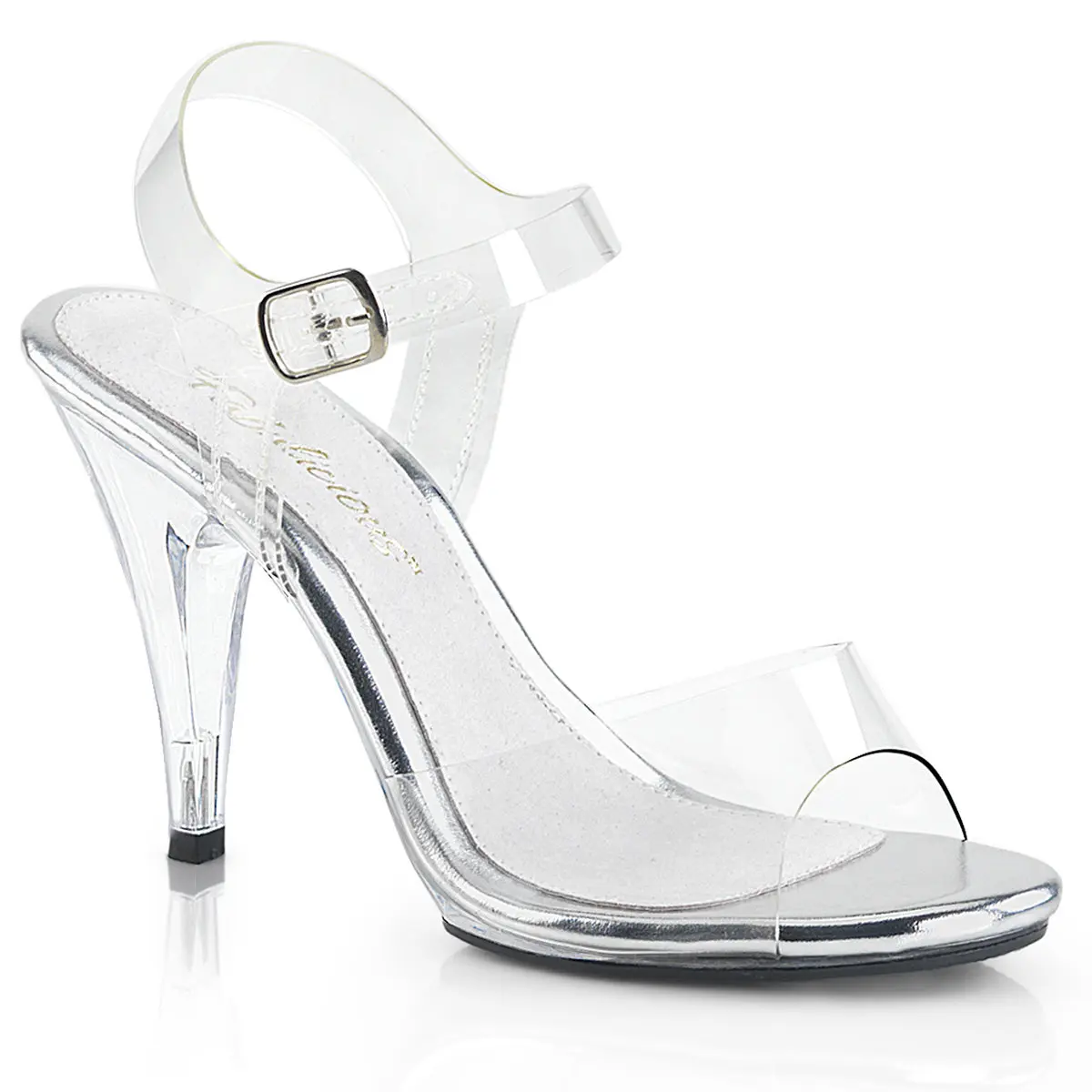 Women's Ankle Strap Dress Sandals with 4-Inch Stiletto Heel & Mini Platform for Prom, Weddings & Bridal Events, Footwear, Shoe, Formal