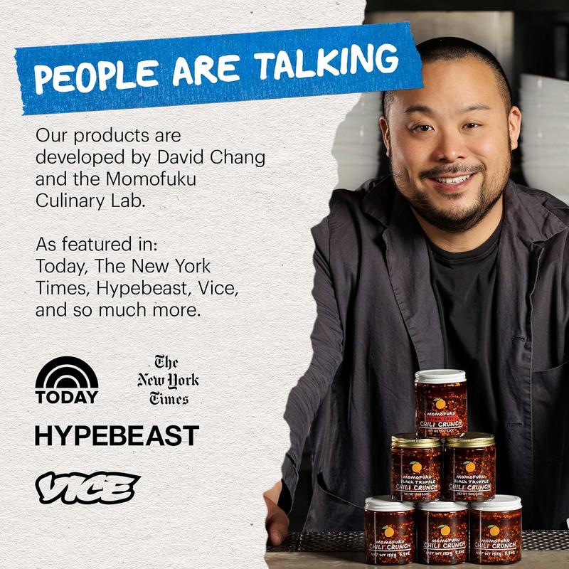 Momofuku Best Selling Chili Crunch Flavor Dip Sauce