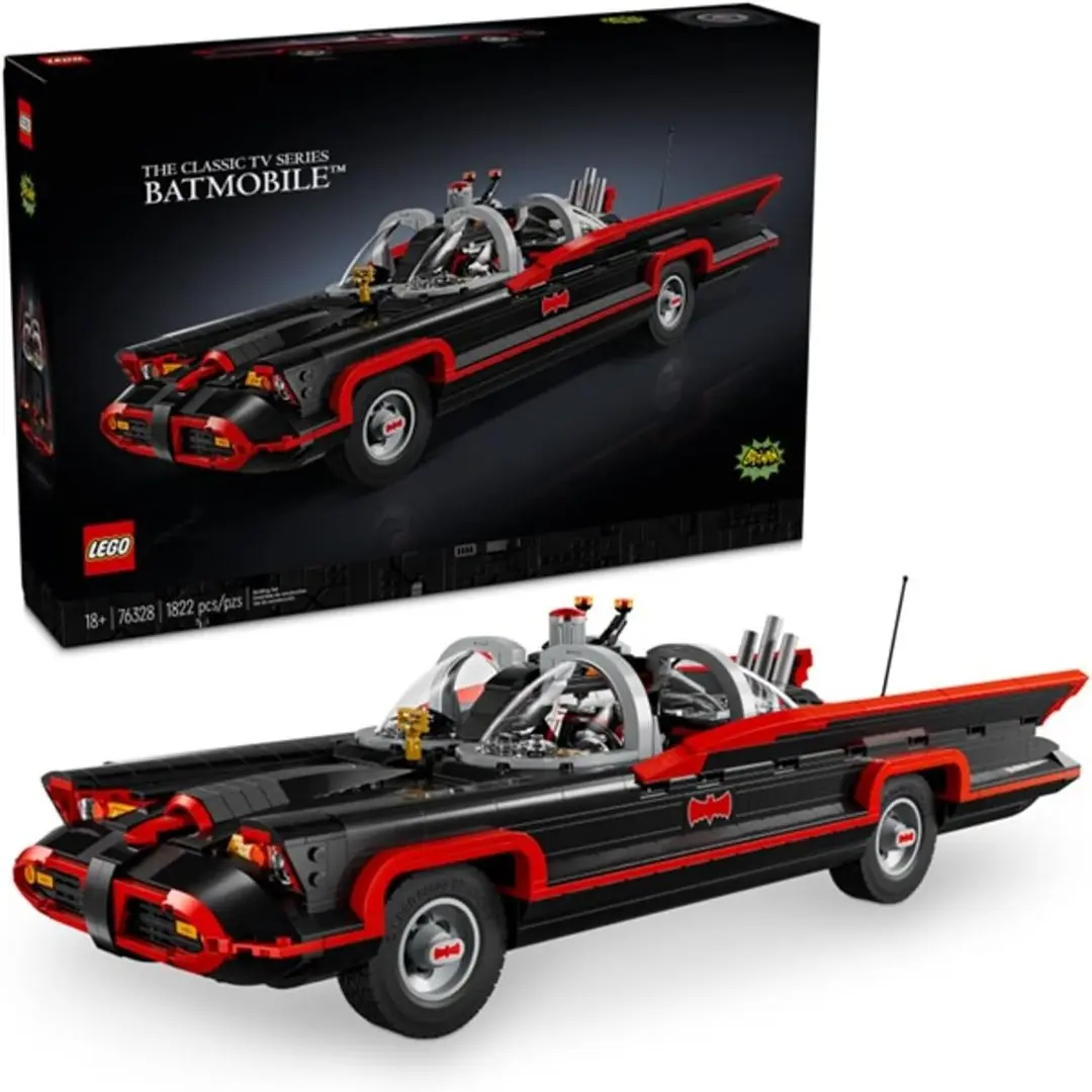 LEGO DC Batman: The Classic TV Series Batmobile Brick Kit, DC Collectibles Building Set (76328)
