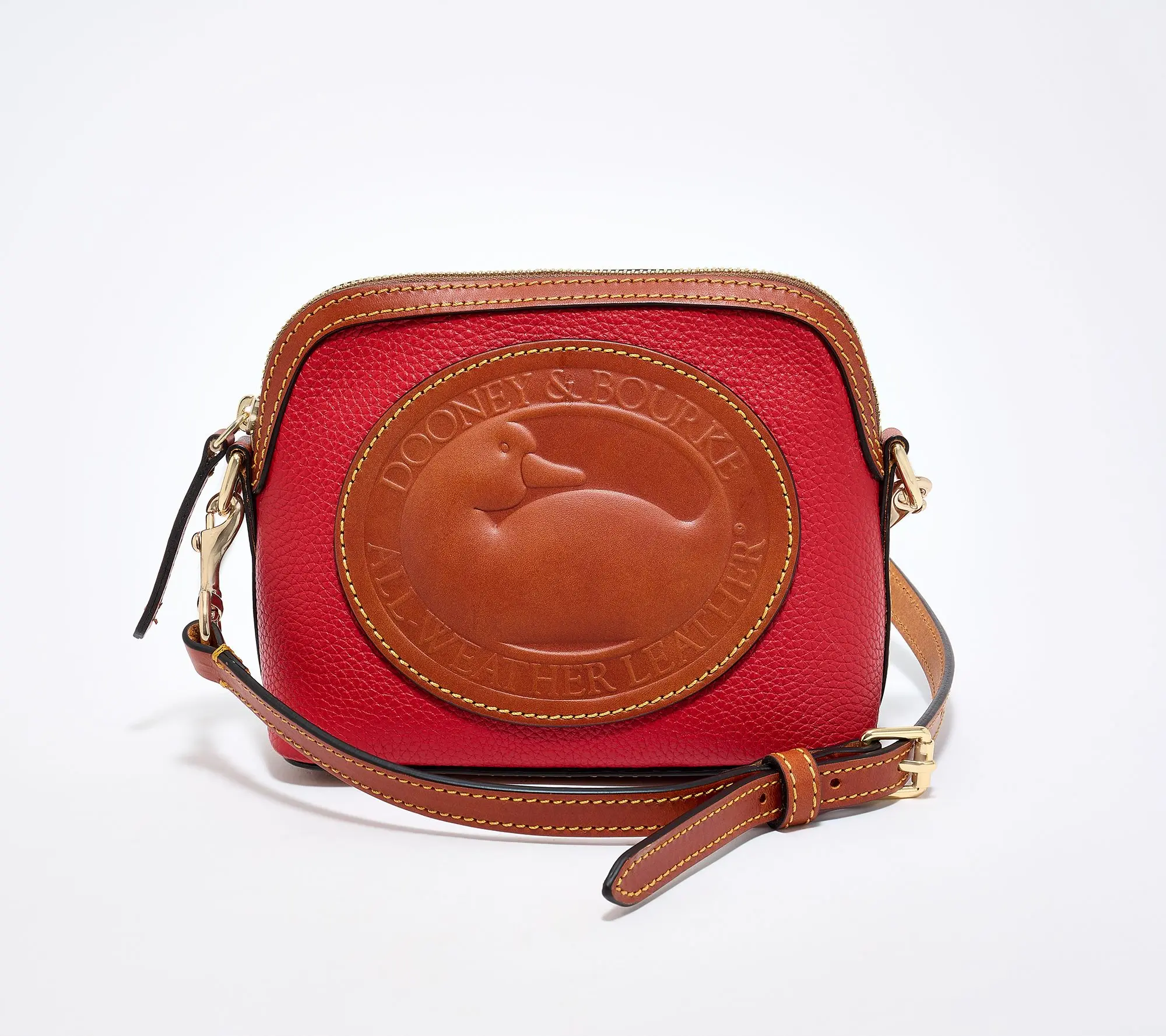 Dooney & Bourke Leather Heritage Mini Duck Domed Crossbody