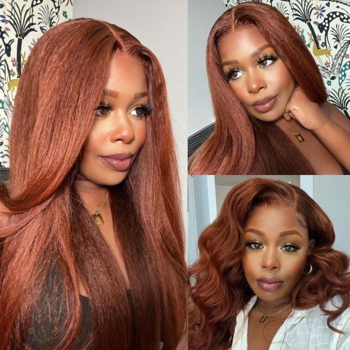 【Zero Slip】UNice All Day Secure Glueless Yaki Straight Wig Pre-cut 7x5 HD Lace Closure Human Hair Wigs with Drawstring Narural Hairline Beginners Friendly Put On and Go TikTokShopHolidayHaul SpringStatements