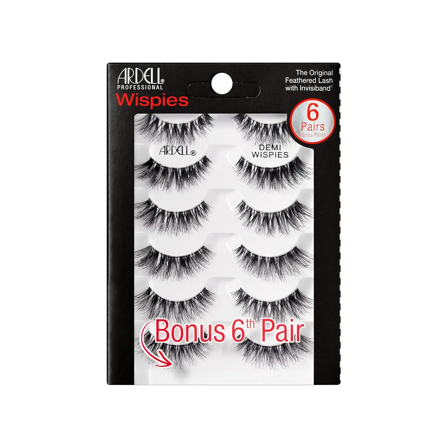 Ardell Demi Wispies False Eyelashes, 6 pairs per pack Lash Extensions