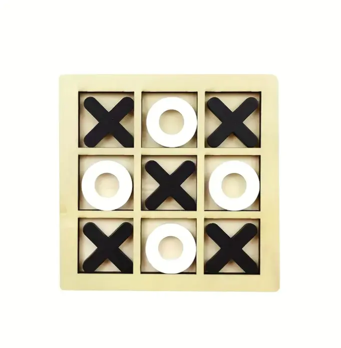 Tic Tac Toe Strategy Board Game, Tabletop Game for Family Bonding Time & Learning Fun, Tabletop Games, Compact Board Games For Family Night Classic Board Games