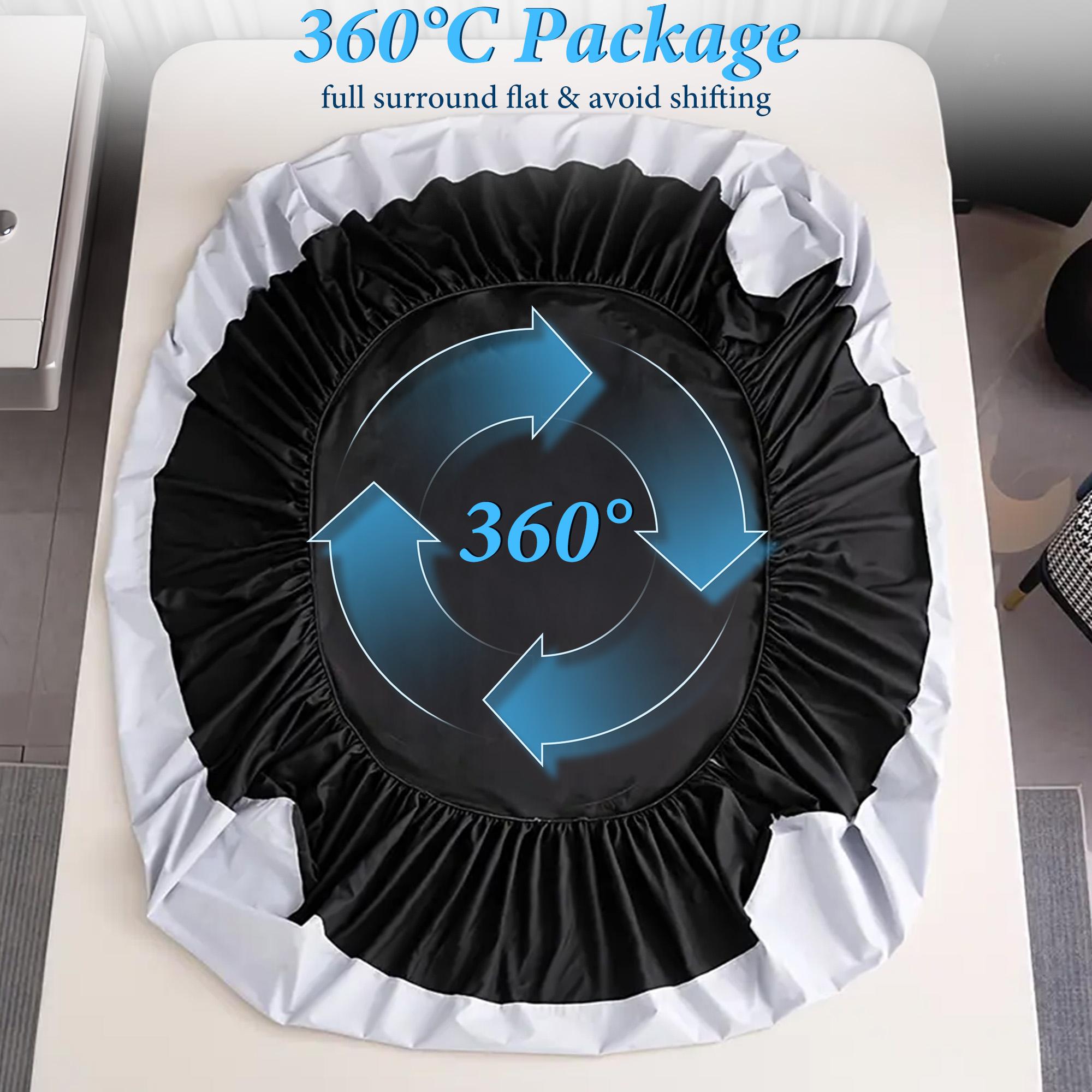 BePatio Waterproof Deep Pockets Fitted Sheet,Mattress Pad,Cooling Anti-slip Bedding Sheet, Waterproof Mattress Cover for Bedroom, Mattress Protector for Elderly,Teen &  Adults ,Bedroom Accessories