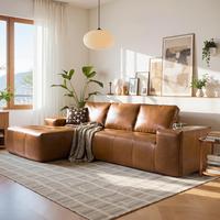 114" Vintage Tech-Waxed Canvas Left Chaise