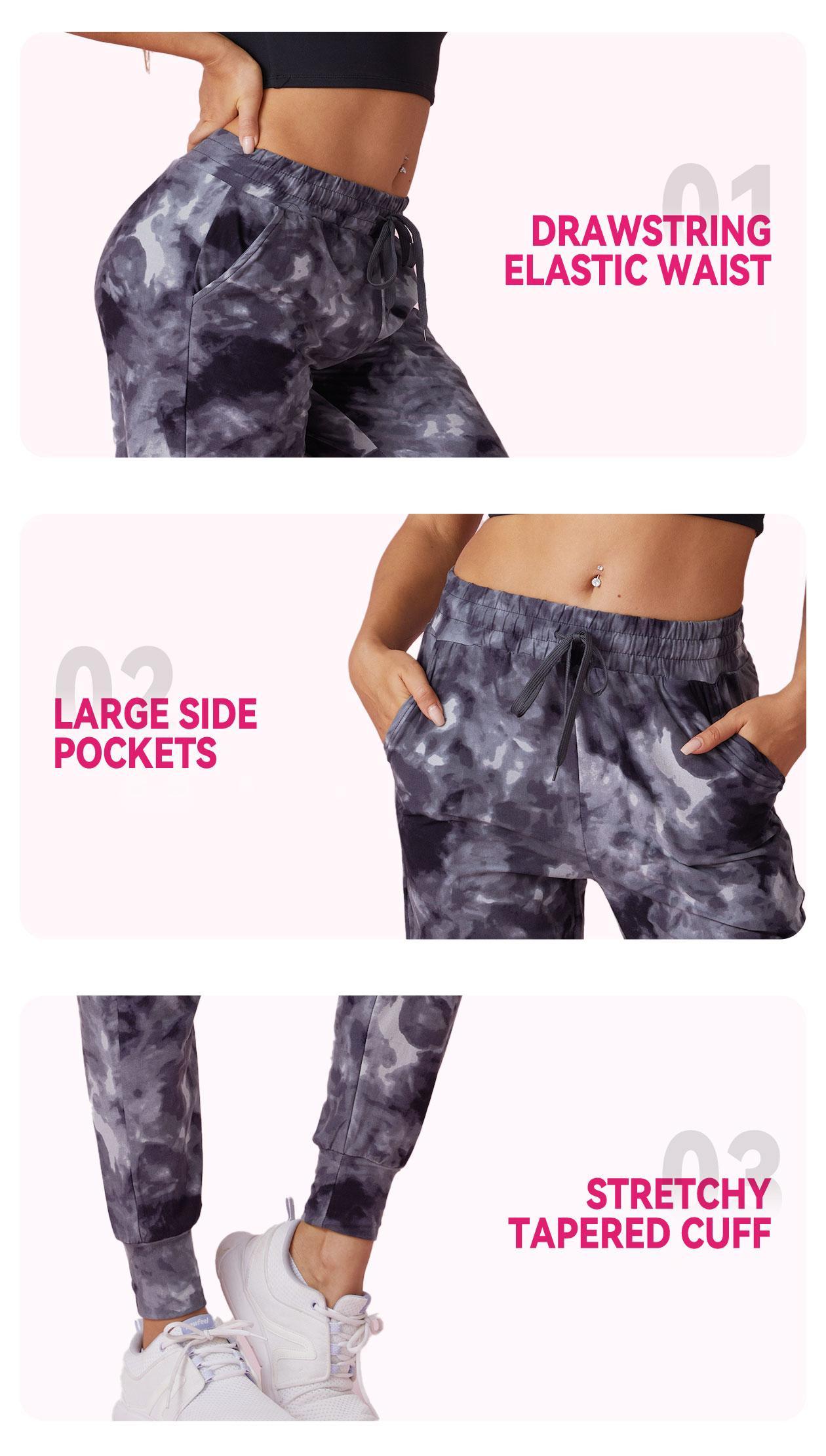 SHOWITTY Women's High Waisted 3 Pack Joggers – Lightweight Sweatpants with Pockets Comfy Yoga Pants for Workout, Casual Wear and Lounge