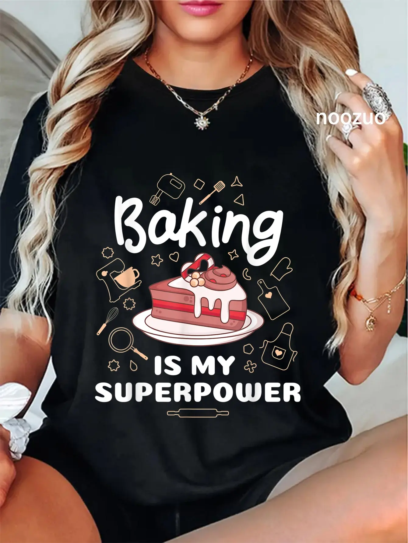 100% Cotton Baking Is My Superpower Funny Baker T-Shirt
