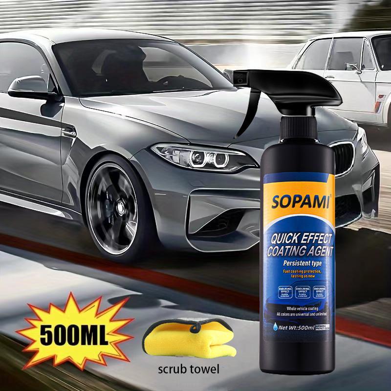 SOPAMI Car Coating Spray-Advanced Automobile Quick-acting Coating Agent With Dust -Proof and Glazing Effects -Long Lasting Car Paint Waxing Solution For a Showroom Shine