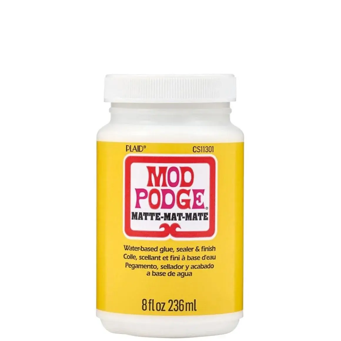 Mod Podge Matte CS11301 Water-Based Glue Sealer & Finish, Art Supplies for Decoupage Projects, 8fl oz (236ml)