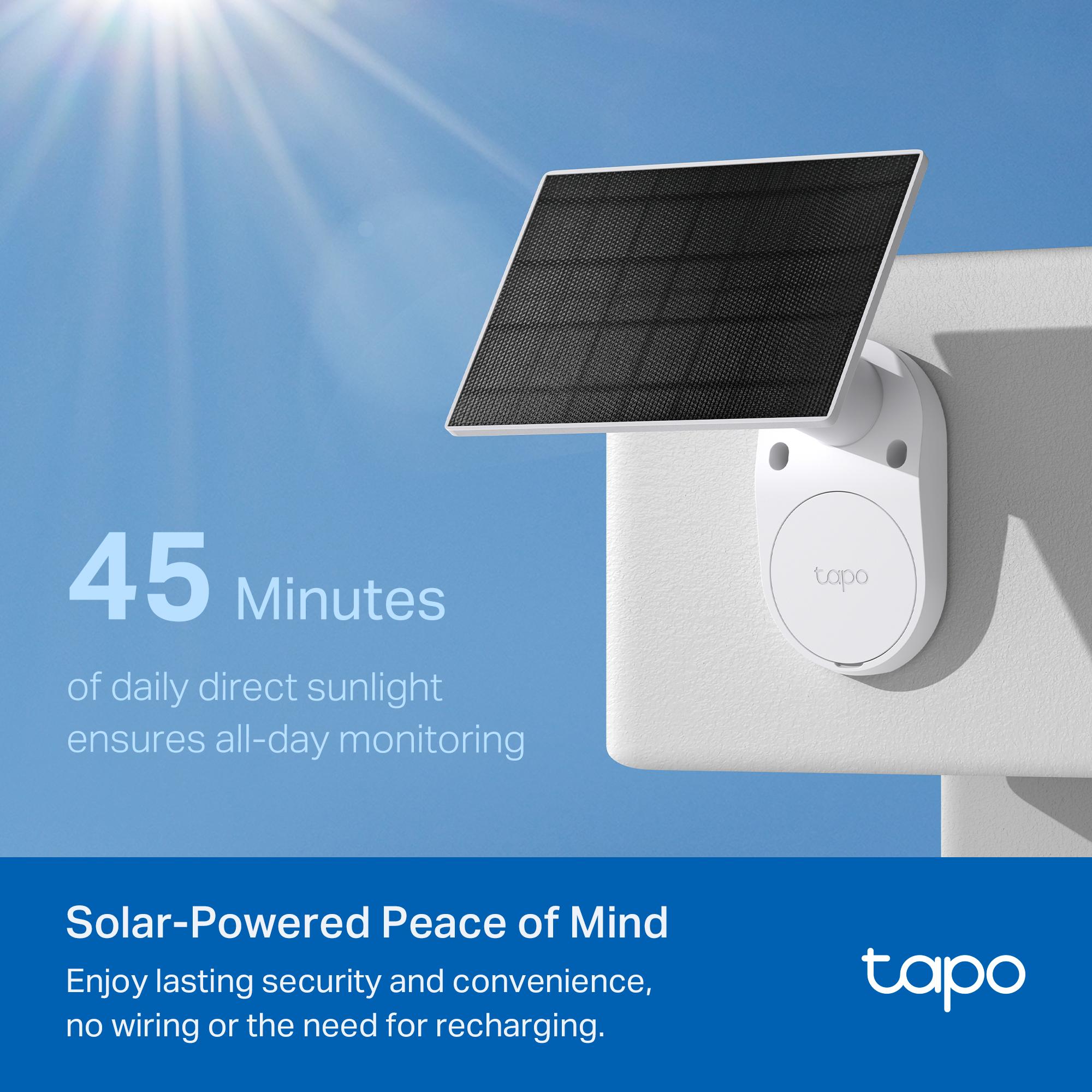 TP-Link & Tapo C402 Kit Solar-Powered Outdoor Security Camera,180-Day Battery OR Forever Solar!  | 1080P Color Night Vision | Free Person Detection | No Hub Needed | Alexa & Google Compatible