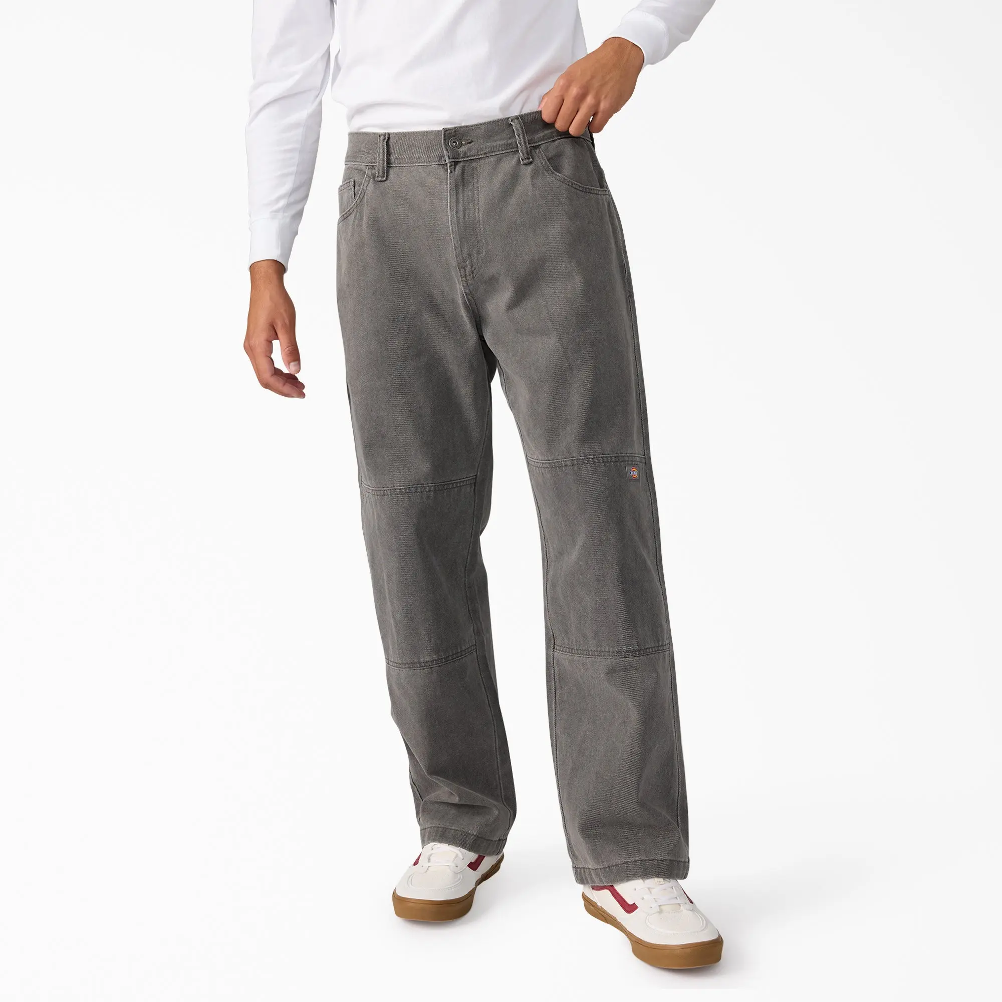 Dickies Relaxed Fit Double Knee Jeans,100% Cotton,Relaxed Fit Denim,Workwear Streetwear Casual Jeans Bottoms Casual Comfy Jeans
