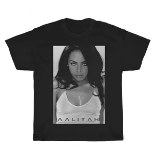 Aaliyah Vintage 90's Graphic Unisex Shirt Bootleg Rap Design Crew Neck T-Shirt, Rap Gift for Him Her