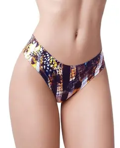 Memème Go Wild Snake Printed Comfortable Fit Polyester Elastane Fabric Vibrant Colors Womenswear Panties