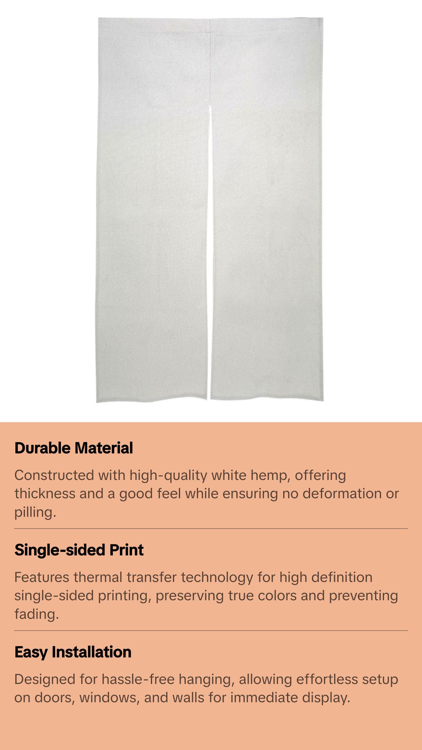 Japanese Noren, Japanese Orange Waves Noren Curtain, Japanese Pattern Hemp Curtain, Doorway Curtain, Door Curtain Japanese Noren, Japanese Orange Waves Noren Curtain, Japanese Pattern Hemp Curtain, Doorway Curtain, Door Curtain