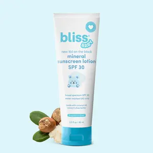Bliss Baby Sunscreen, Premium SPF 30 Sunscreen Mineral Lotion, Natural Zinc Oxide, Hypoallergenic, Non-toxic, Water-Resistant, Vegan, Sensitive Skin - For Babies, Toddlers, Kids & Whole Family