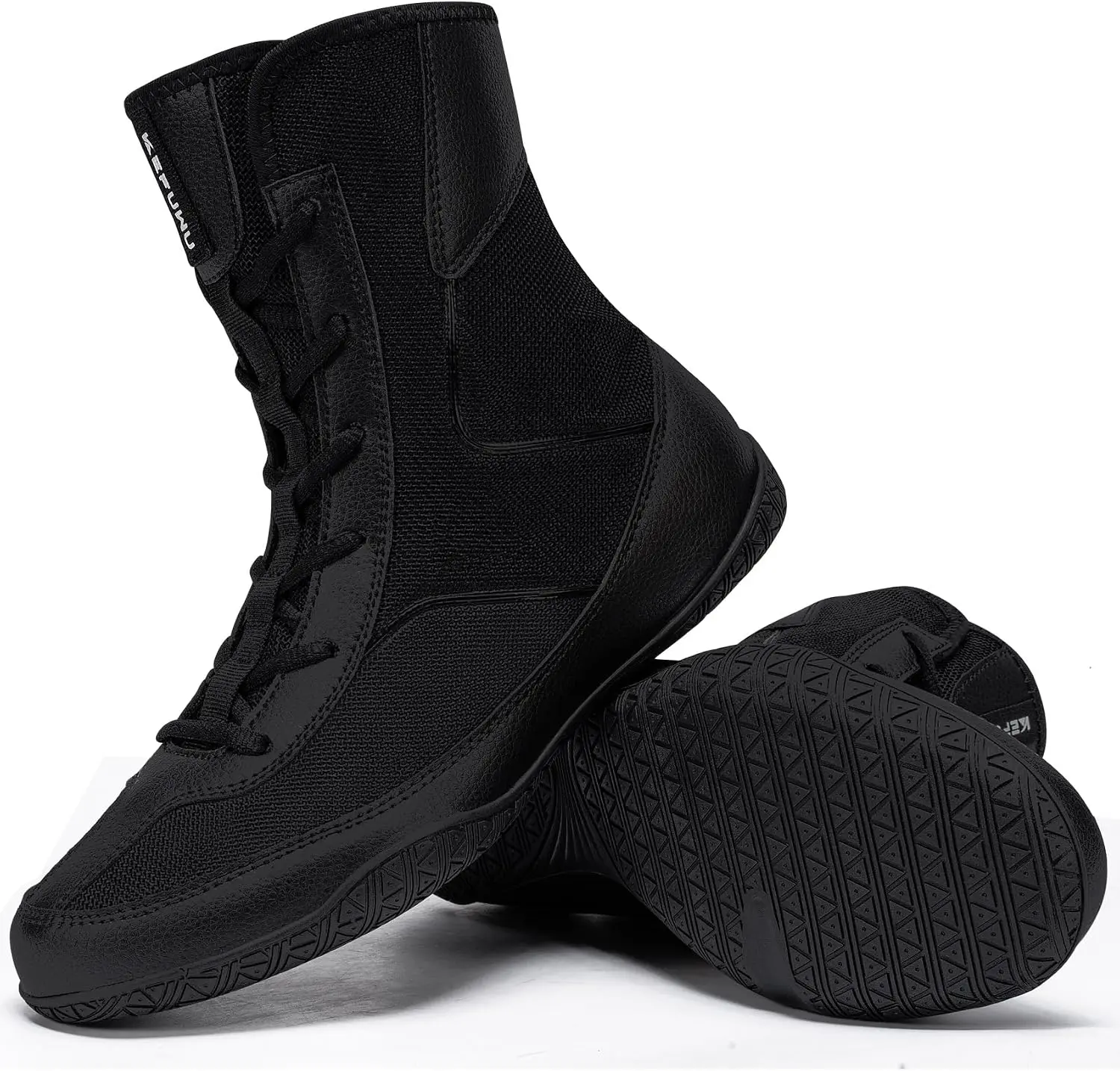 Lightweight Comfort Wrestling Boxing Boots Wide for Men Youth High Top Non-Slip Breathable Wrestling Shoes