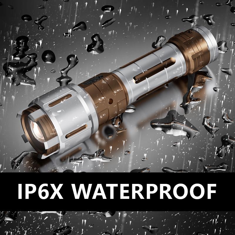 SKYFIRE 2503 LED Rechargeable Flashlight, High Lumen with Ambient Lamp, Super Bright Flashlight, Waterproof Design, Ideal for Camping Essentials, Outdoor & Home Use SKYFIRE 2503 LED Rechargeable Flashlight, High Lumen with Ambient Lamp, Super Bright Flashlight, Waterproof Design, Ideal for Camping Essentials, Outdoor & Home Use