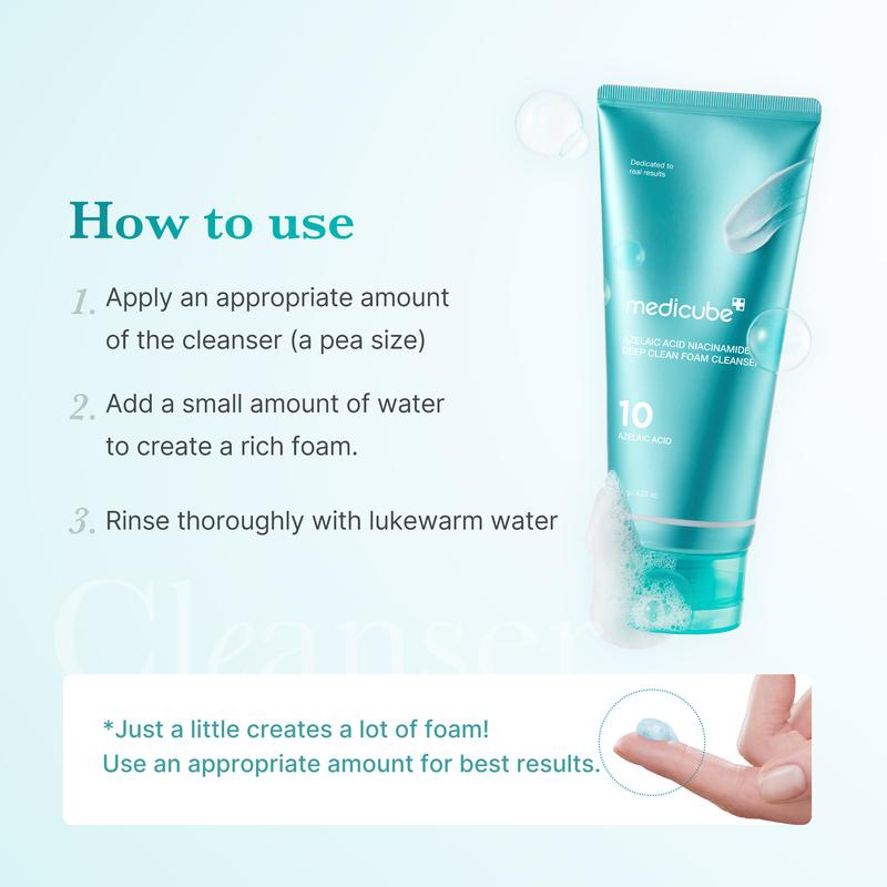 [NEW] Azelaic Acid Gummy Whip Cleanser | Cleansing Foam For Troubled Skin | Use After Spot Care & Excess Sebum Control | Niacinamide, Glycerin | Soothing, Pore Cleansing Face Wash | Korean Skincare