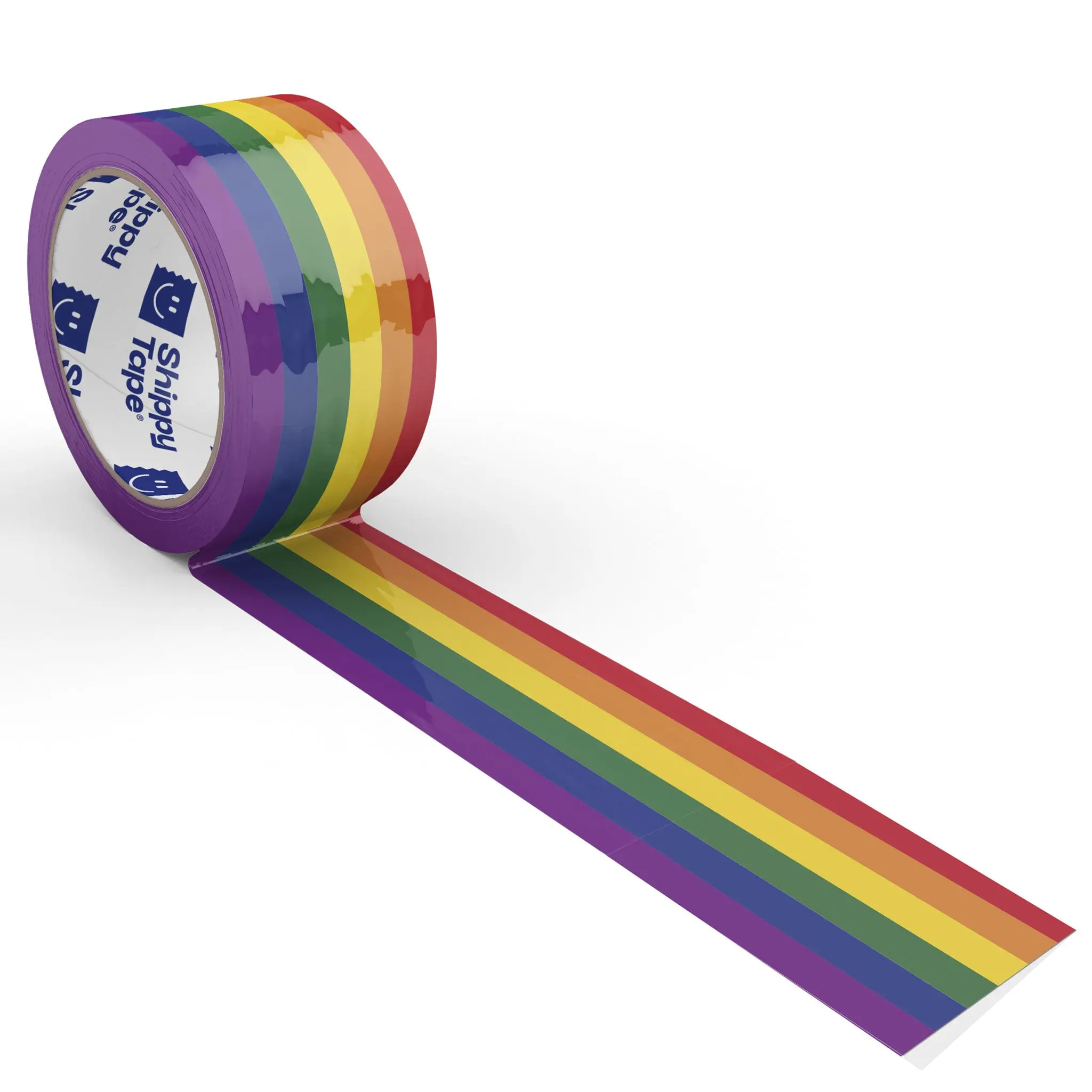 Pride Flag Rainbow Packing and Shipping Tape, Decorative Cute Fun Printed Packaging Tape, 1.88" x 110 Yards (330 feet)