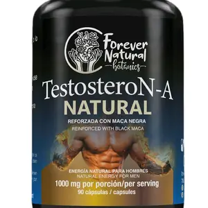 Forever Natural Botanics TestosterON-A 90 Capsules for Men - Natural Energy Boost with Long Jack & Black Maca - 1000mg per Serving Dietary Supplement