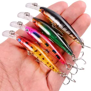 Long Cast Hard Lure Set, Floating & Sinking Minnow Lures for Freshwater & Saltwater Fishing Artificial Bait