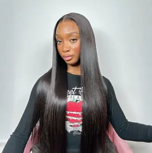[Clearance Sale] BGMgirl Hair M-cap 9x6 Straight Wear Go Transparent Lace 250% Density Glueless Pre-Bleached Knots Pre Plucked Hairline Human Hair Frontal Wig