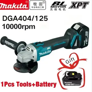 Makita Electric Goddess DGA404 125MM Cordless Electric Angle Grinder Brushless Variable Speed Cutting Machine For 18V Rechargeable Battery