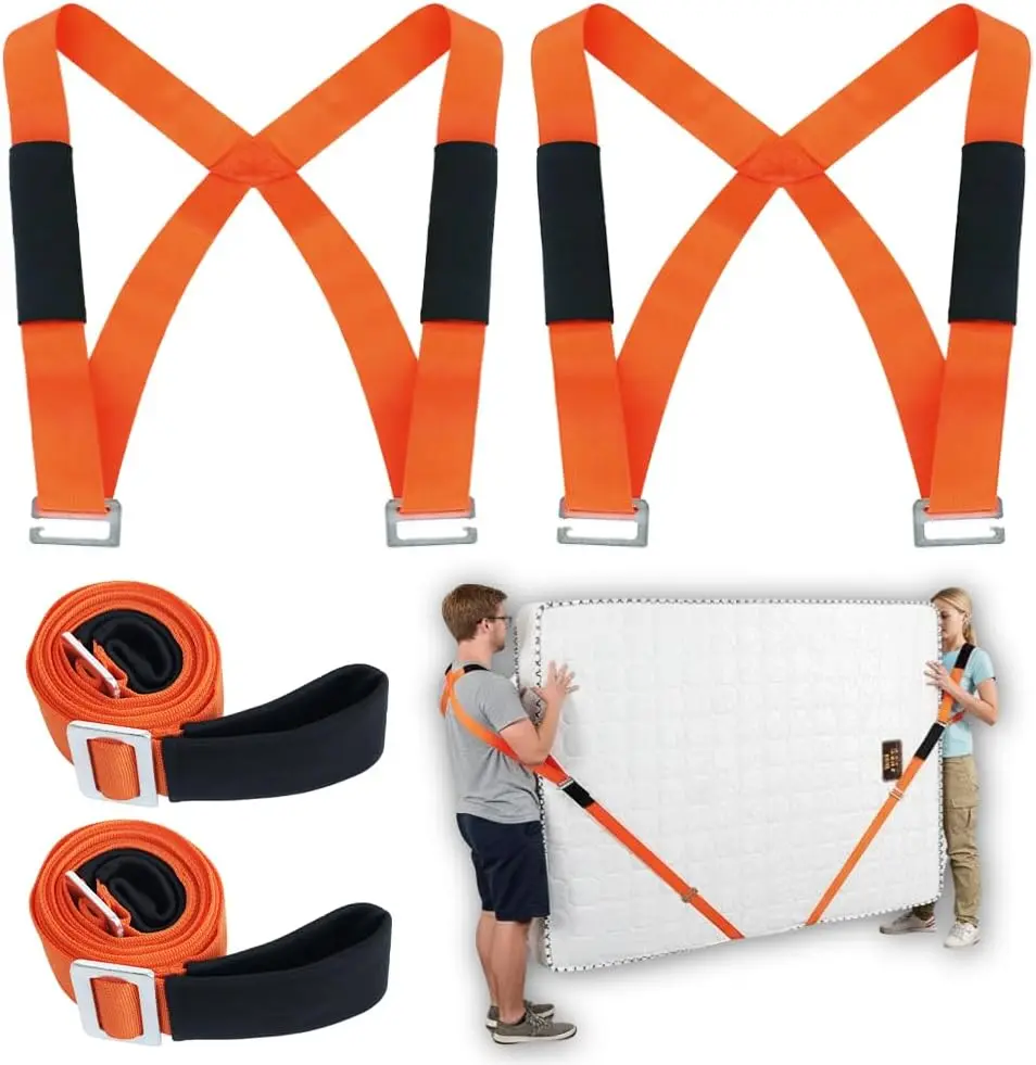 Moving Straps 2-Person Lifting and Moving Systems for Moving Furniture, Shoulder and Arm Lifting Heavy Appliances, Mattress Heavy Duty