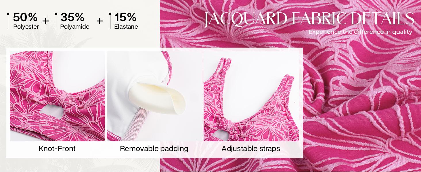 【S-XL】Hanna Nikole Women's High Waist Bikini Set Jacquard 2 Piece Swimsuit Modest Swimsuit Belly Tucker Swimsuit 2026