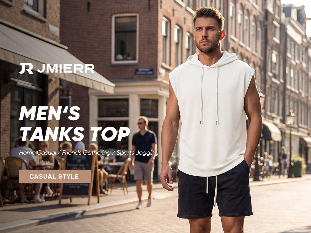 JMIERR Men's Drawstring Hooded Shirts - Casual Loose Fit Cotton Hoodies Tee Shirt for Daily Wear JMIERR Men's Drawstring Hooded Shirts - Casual Loose Fit Cotton Hoodies Tee Shirt for Daily Wear