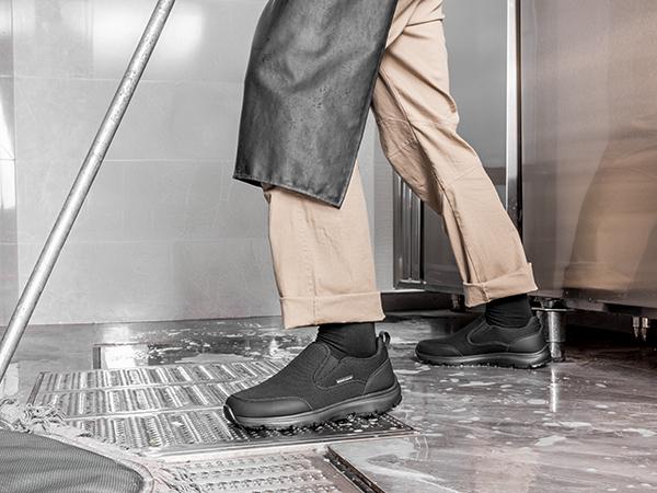 Bruno Marc Men's Work Shoes Non Slip Shoes, Slip-on Lightweight Restaurant or Food Service Loafers