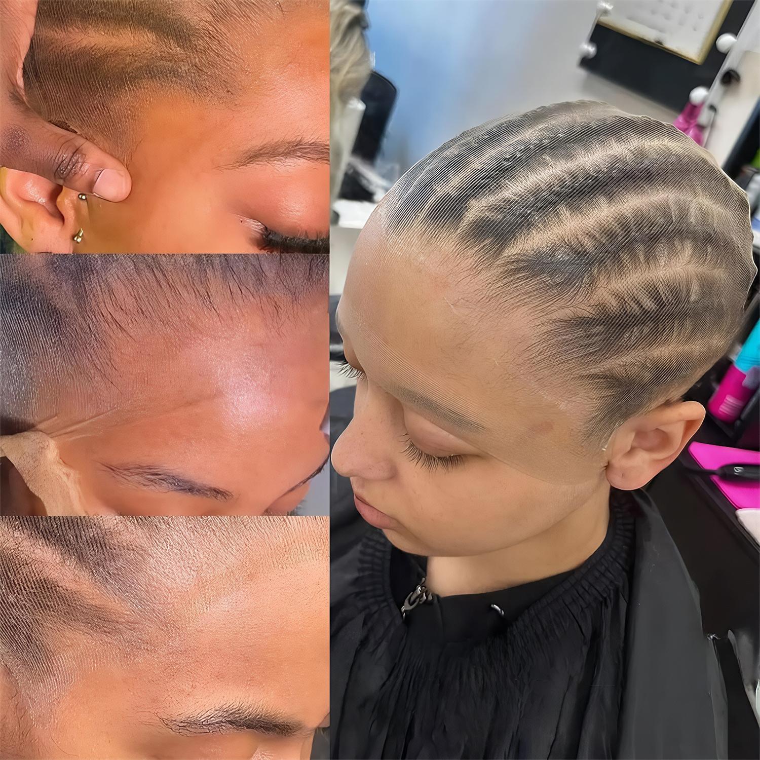 Transparent HD Wig Cap Thin Nylon Cap for Women(2 PCS),For Lace Front Thin Inbisible Breathable Bald Wig Cap,Suitable for Parties Weddings Graduations Cosplay