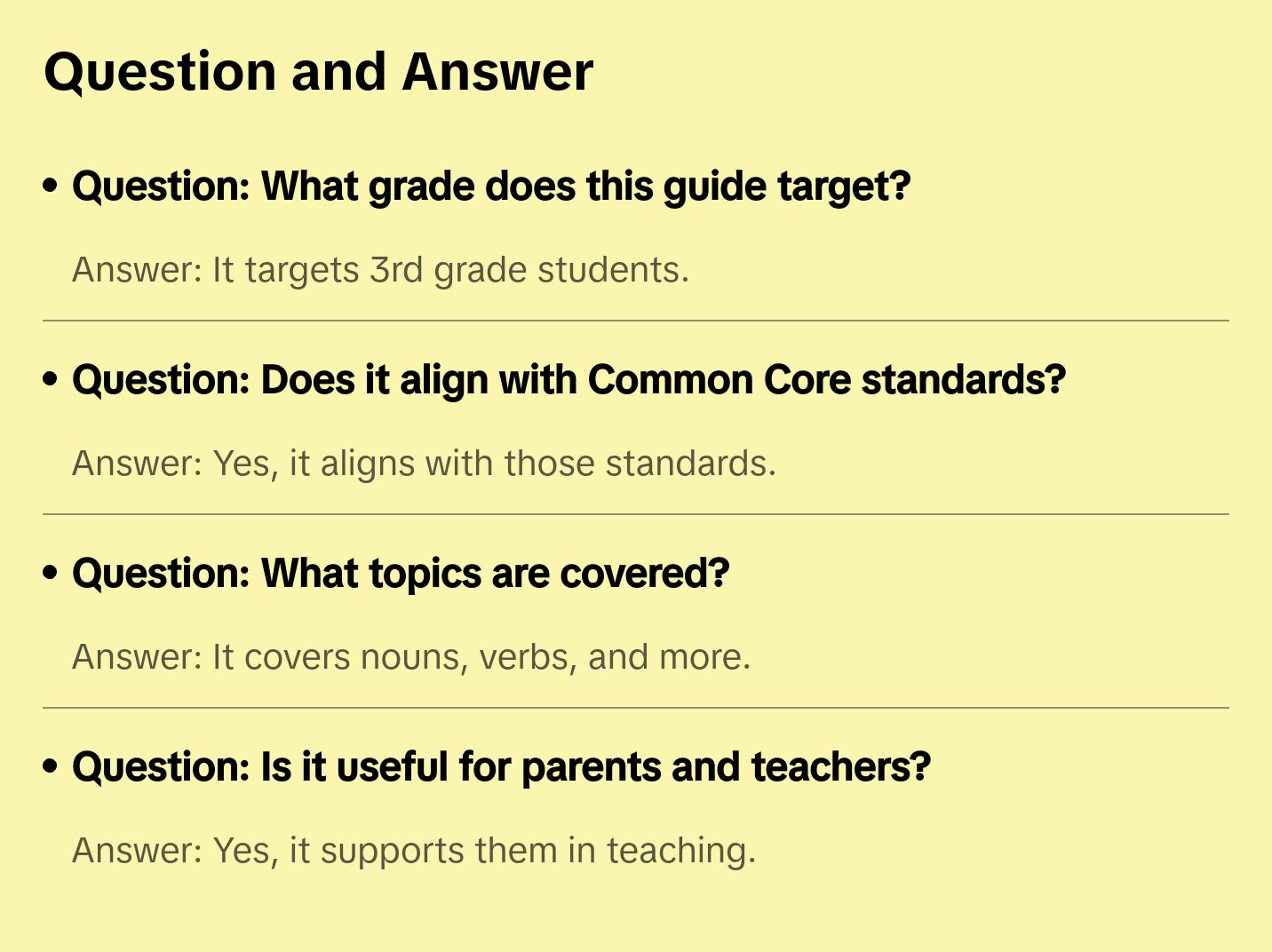 QuickStudy | English: Common Core - 3rd Grade Laminated Study Guide