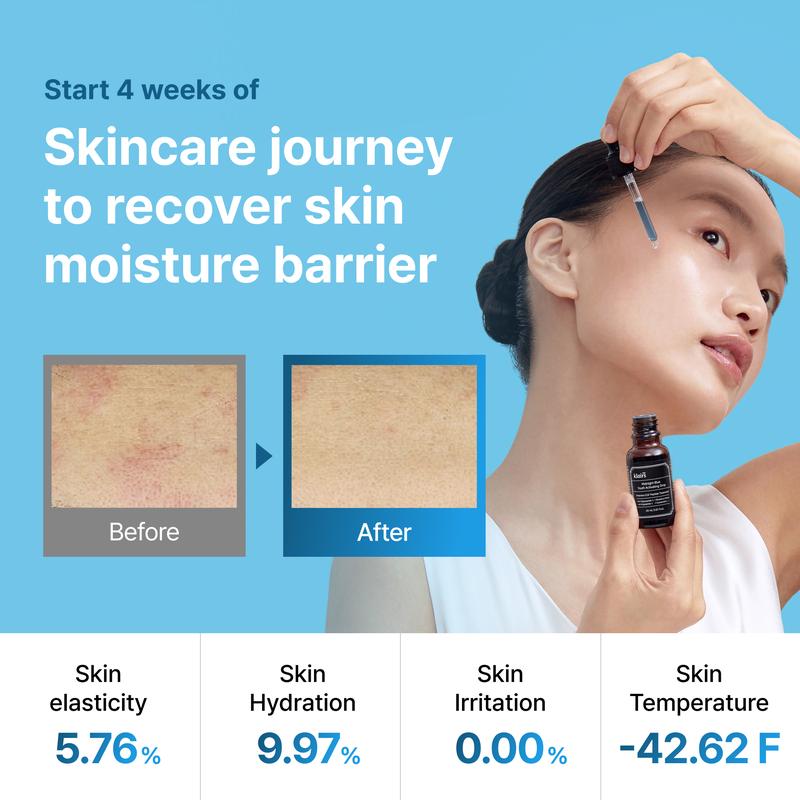 DEAR, KLAIRS Blue Soothing Barrier Kit - Midnight Blue Calming Cream & Blue Drop Set, Soothing, Light Texture, Hydrating, Gentle for Sensitive Skin