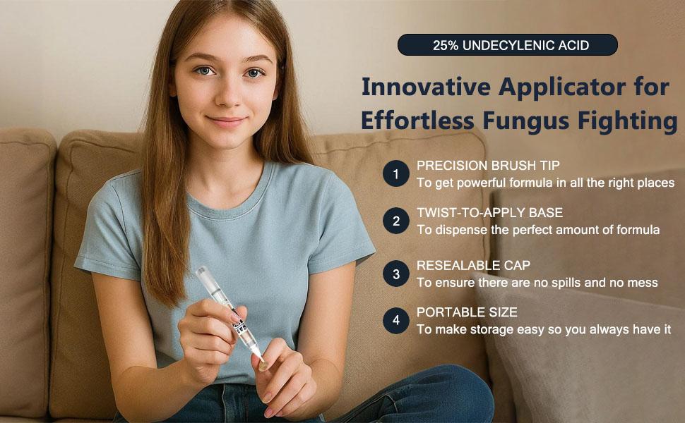 VecNythra Pen 25% Undecylenic Acid Helps Support Stronger Healthier-Looking Nails