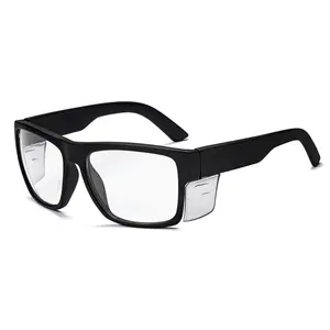Transition Grey Photochromic Safety Glasses,Blue light blocking UV400 Wraparound Lenses, Removable shield, ANSI Z87.1 Protective Eyewear