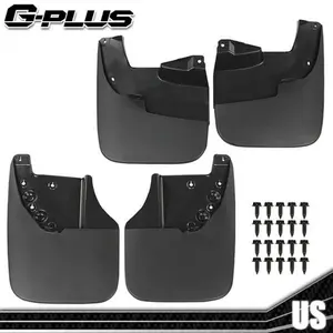 Fit For 07-13 Toyota Tundra Black Mud Flaps Splash Guards Front & Rear 4Pcs