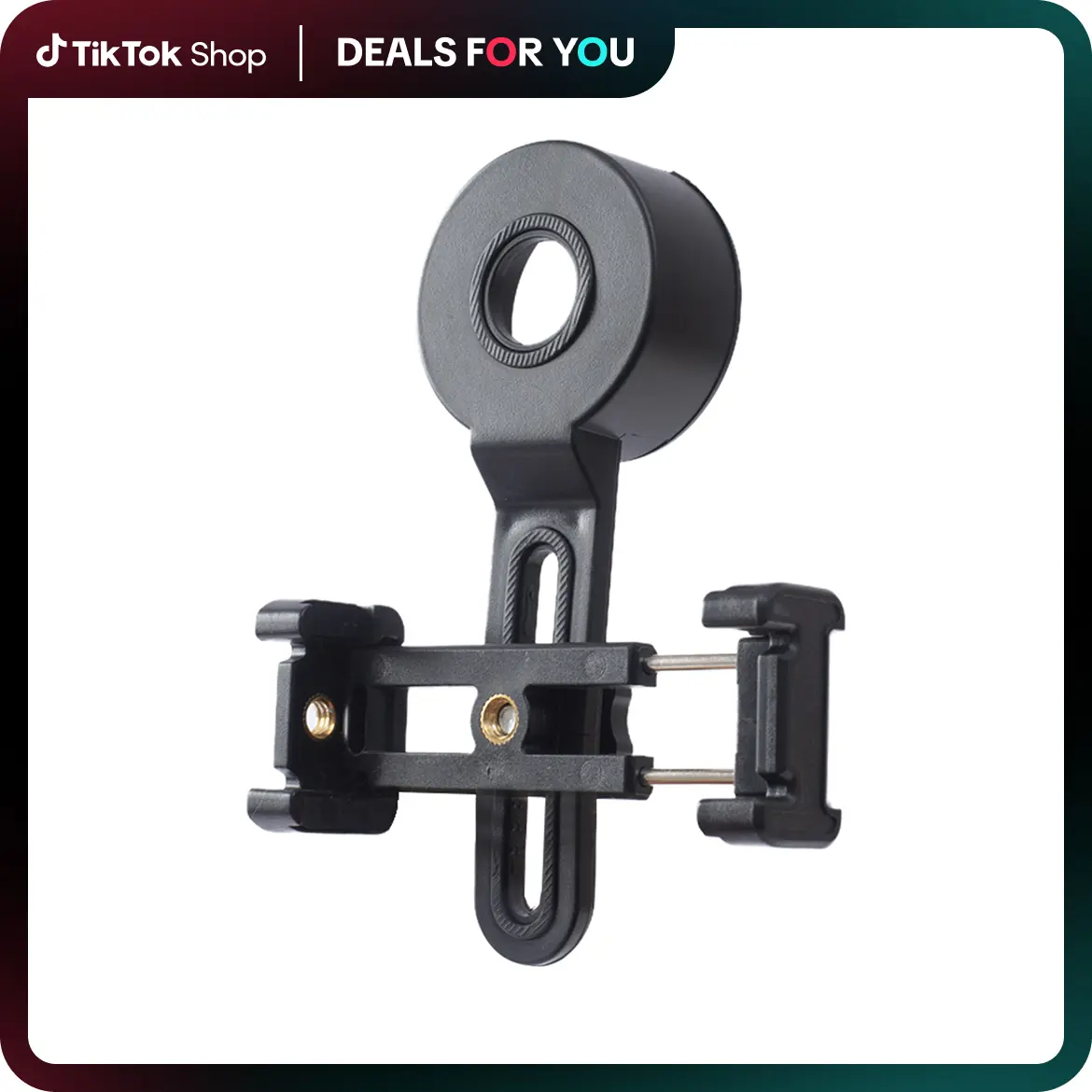 Metal & ABS Universal Adapter Mount for Optical Devices - Mobile Smartphone Holder Accessories for 35-45mm Telescope & Binocular Eyepieces, Cellphone, Durable, Portable, Microscopes, 70-100Mm, Universal Fit, Connection, Plastic, Clamp Mount, Binoculars, A