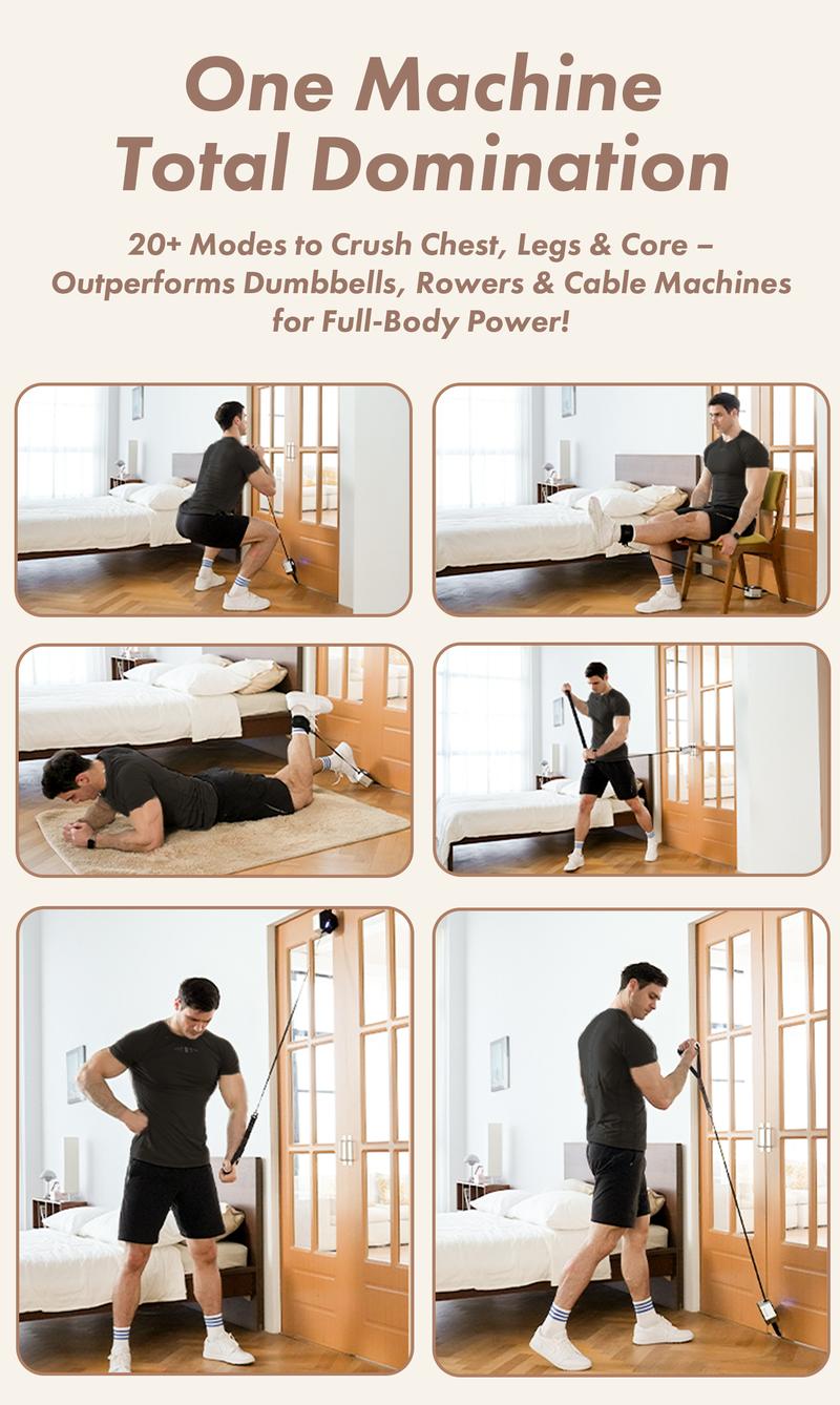 Fitness Pump, Adjustable Exercise Machine, 30kg Pro Resistance, Full-Body workout at Home Core Workout Equipment, Pocket Gym Kit, Extendable Handles, Auto-Lock System, Hive Gym