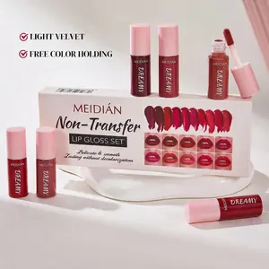 Popular 10-Color Liquid Lip Gloss Set – Enhances Complexion, Waterproof, Non-Sticky for Long-Lasting Lip Color, Everyday Wear & Gifting - Ideal Beauty Gift for Women, Lip Cosmetics & Makeup Sets