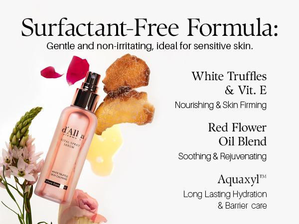 [OFFICIAL d'Alba] White Truffle Vital Spray Serum - Calming Skincare Facial Spray - Refreshing and Hydrating Mist Spray for Face (3.38 fl oz)