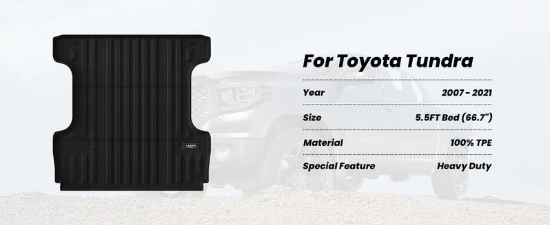 Lasfit fit for 2007-2021 Toyota Tundra Truck Bed Mat or Tailgate Mat