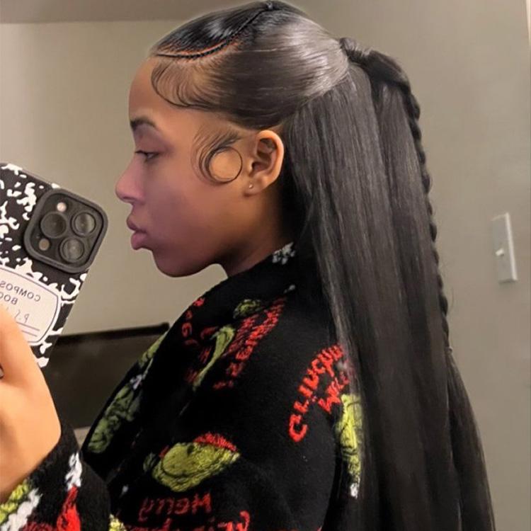 Alipearl Hair Half Up Half Down 13x4 Lace Frontal Pre Styled Glueless Ponytail Wig Human Hair Pre Bleached Pre Cut Braided Bob Wig Beginner Friendly Valentine Musts